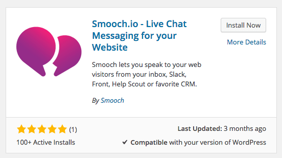Smooch.io WordPress Plugin